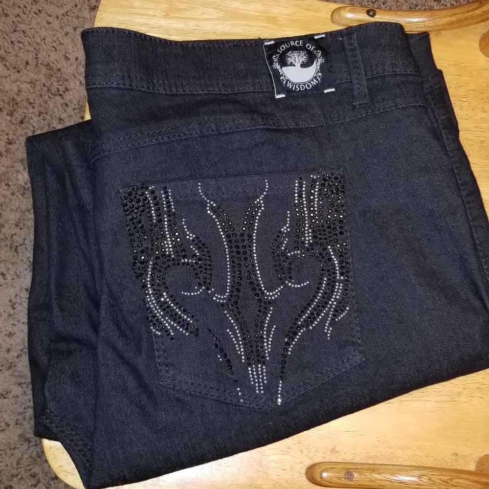 Source of Wisdom Dark Wash Jeans